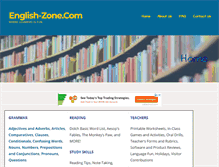 Tablet Screenshot of english-zone.com